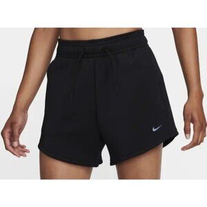 Nike Women's Prima Fit Shorts Standard Fit High Rise Solid Black FN7372 Size XL